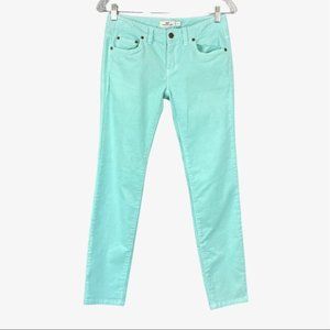 Vineyard Vines Womens Corduroy Pants Wintermint Green Whale Pocket size 0